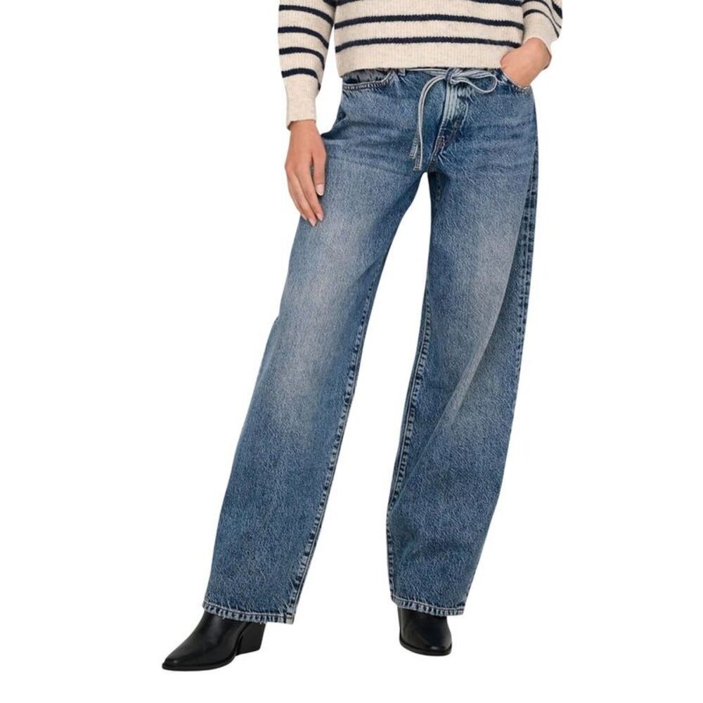 Only Light Blue Cotton Bootcut Women's Jeans
